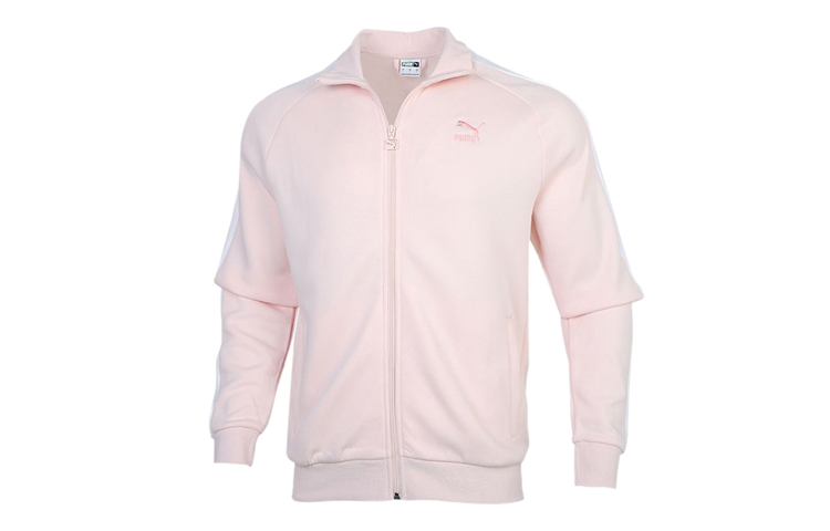 Puma Summer Luxe T7 Retro Track Knit Jacket Pale Pink 598961-17
