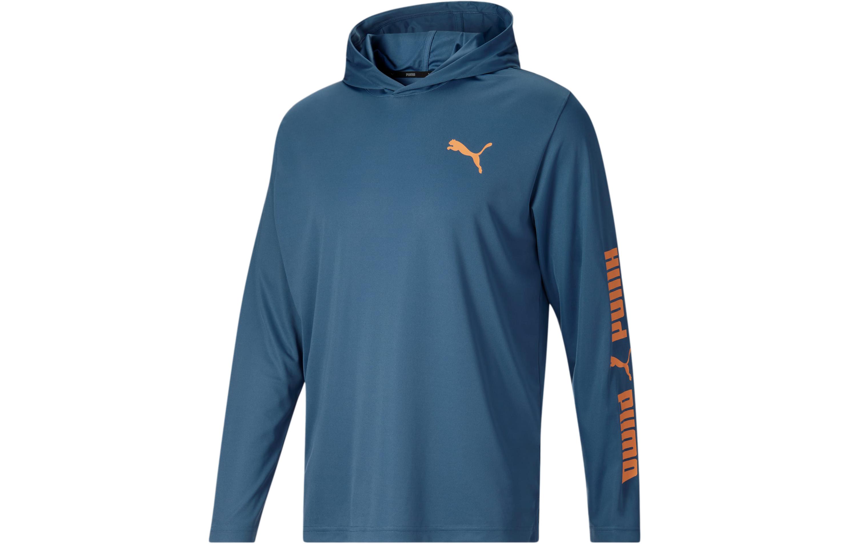 Puma Sunny Daze Blue Hoodie with Lettered Cuffs 671615-08