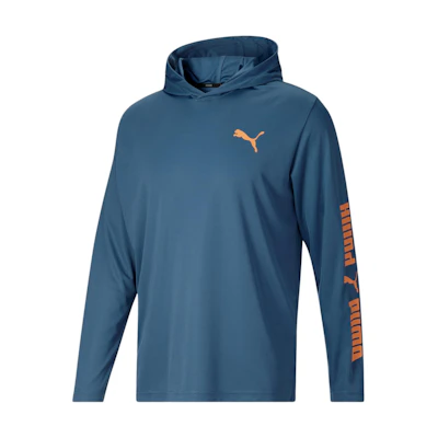 Puma Sunny Daze Blue Hoodie with Lettered Cuffs 671615-08