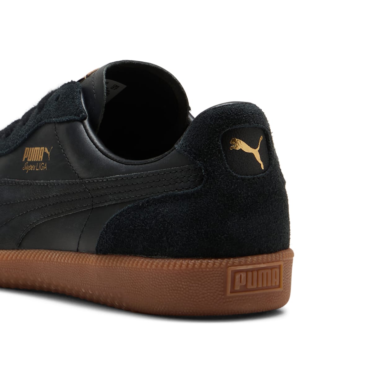 Shop プーマ スーパー リーガ OG レトロ ''ブラック ゴールド ガム'' 356999-28
