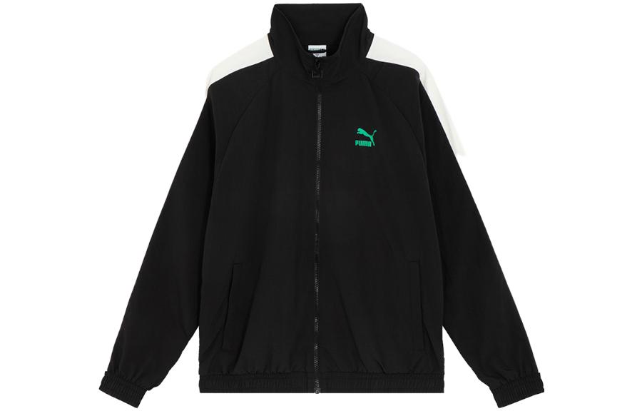 Puma T7 Hoodie Letter Print Jacket Unisex Black - Fall 2022 Collection 627167-01