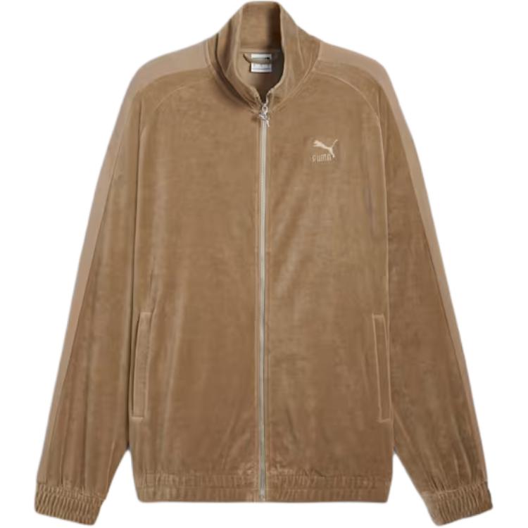 Puma T7 Logo Embroidered Yellow Outdoor Jacket Unisex 626712-67