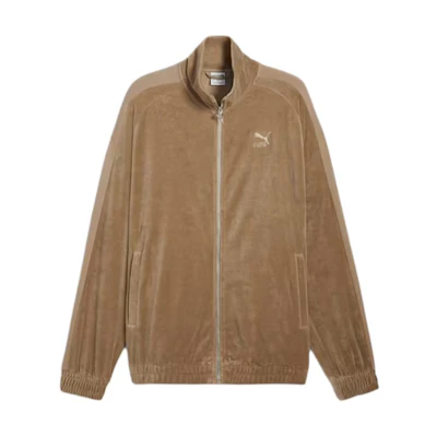 Puma T7 Logo Embroidered Yellow Outdoor Jacket Unisex 626712-67