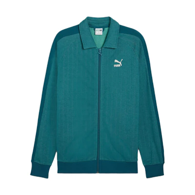Puma T7 Logo Zip-Up Jacket Green 626397-22