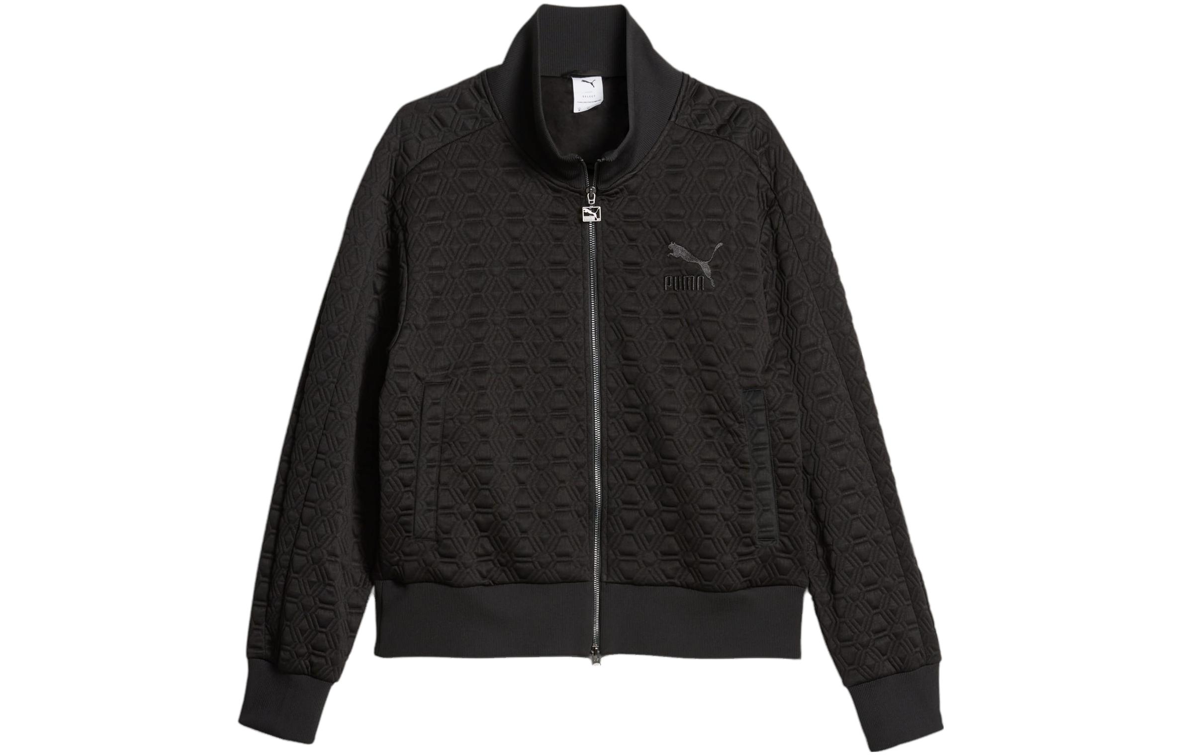 Puma T7 Luxe Sport Full-Print Relaxed Track Jacket Black Unisex 620852-01