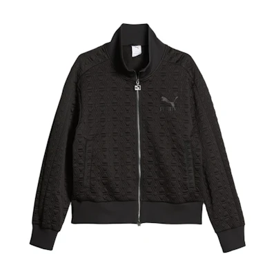 Puma T7 Luxe Sport Full-Print Relaxed Track Jacket Black Unisex 620852-01