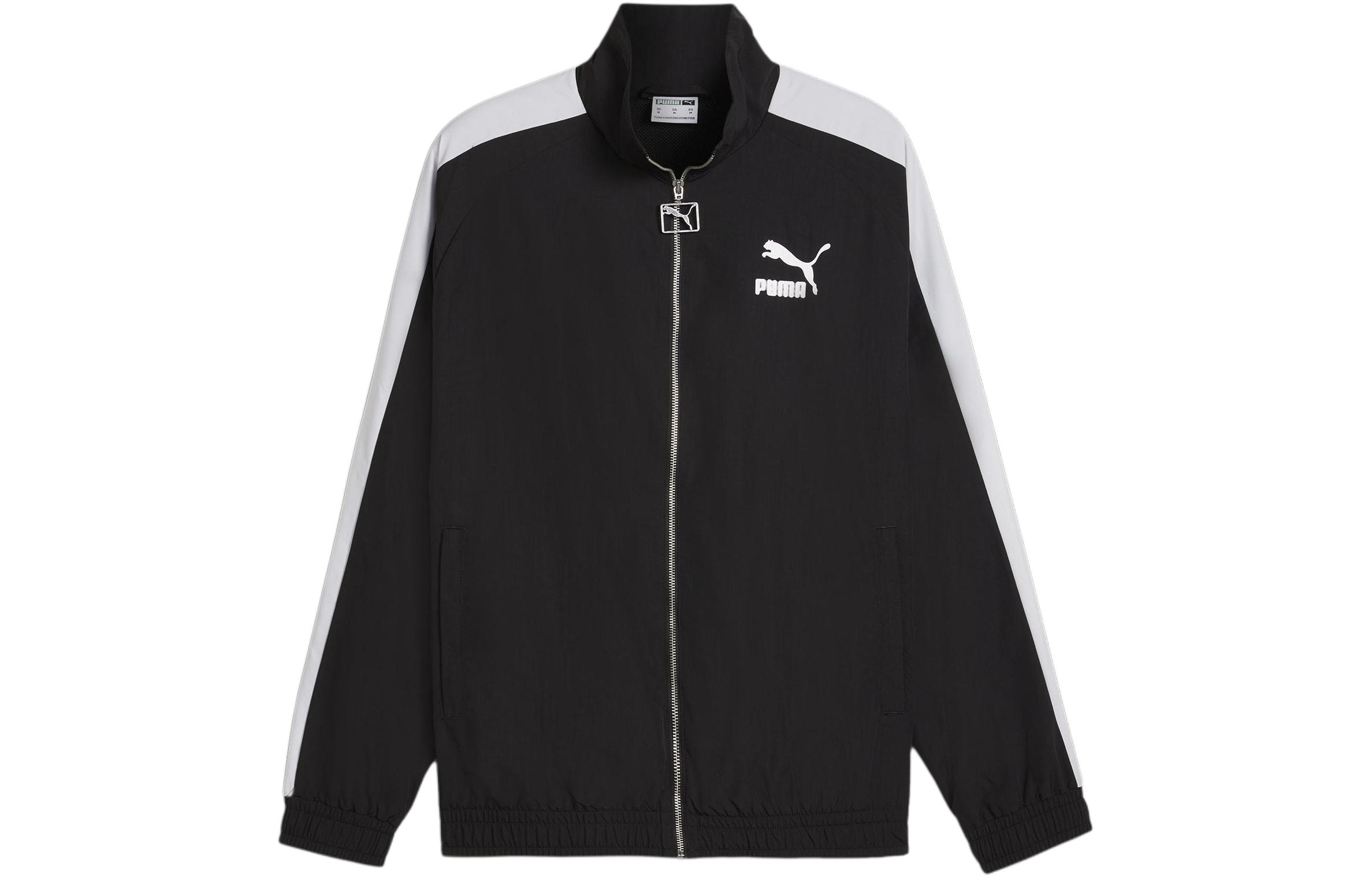 Puma T7 Oversized Track Jacket Colorblock Unisex Black 626913-01