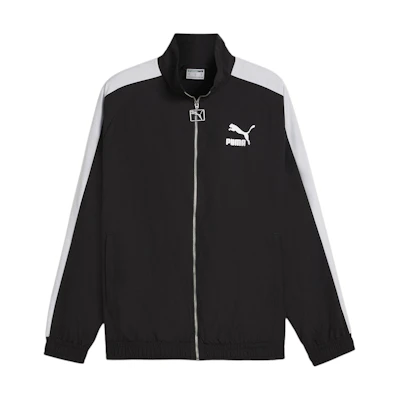 Puma T7 Oversized Track Jacket Colorblock Unisex Black 626913-01