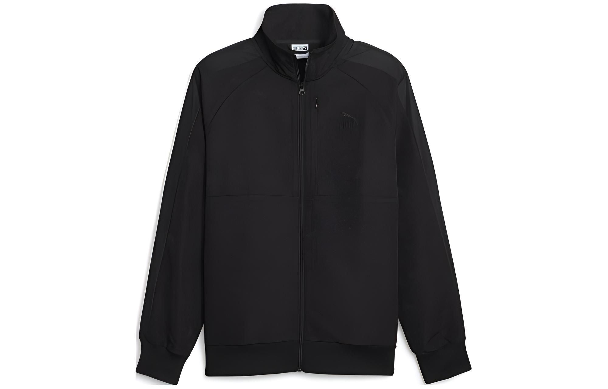 Puma T7 Paisley Luxe Black Track Jacket Long-Sleeve Zip-Up 625233-01