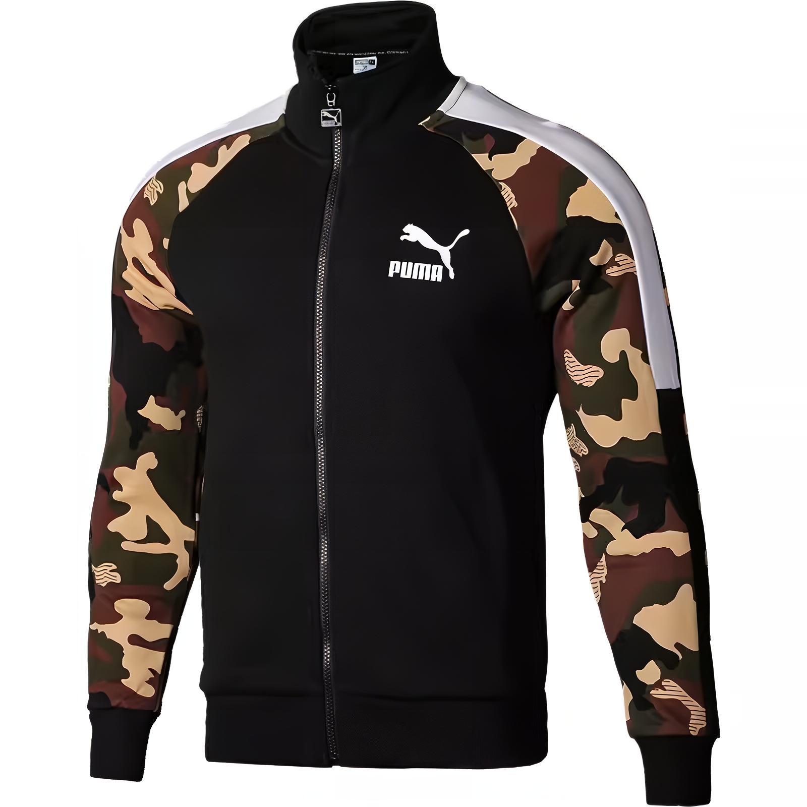 Puma T7 Retro Colorblock Track Jacket Black 59595651