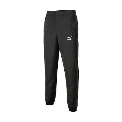 PUMA T7 Retro Print Elastic Waist Jogger Knit Pants Unisex 539019-01
