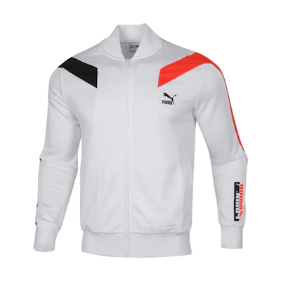 Puma T7 Slim Fit Track Jacket White 599220-02