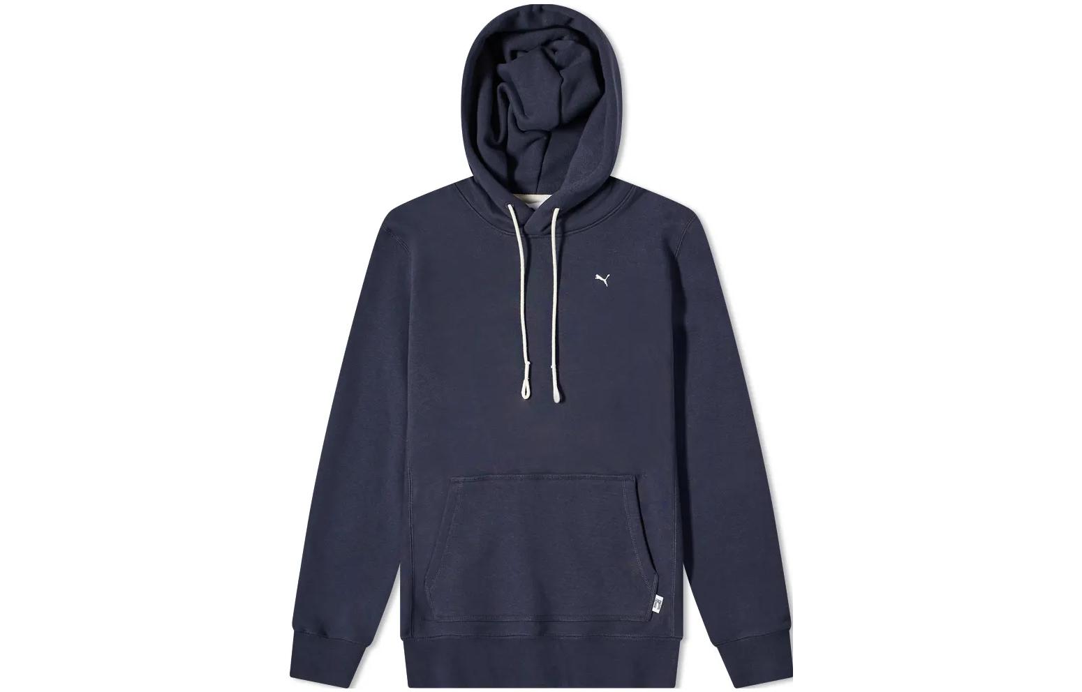 Puma T7 Solid Logo Hoodie Navy Blue 533464-43