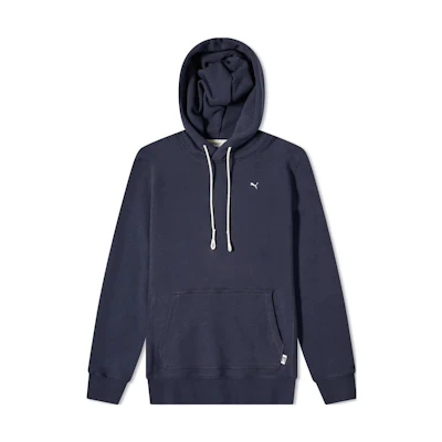 Puma T7 Solid Logo Hoodie Navy Blue 533464-43