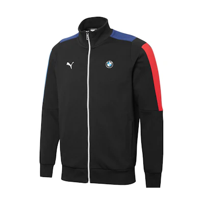 Puma T7 SS22 Colorblock Racing Track Jacket Black Mens 599506-01