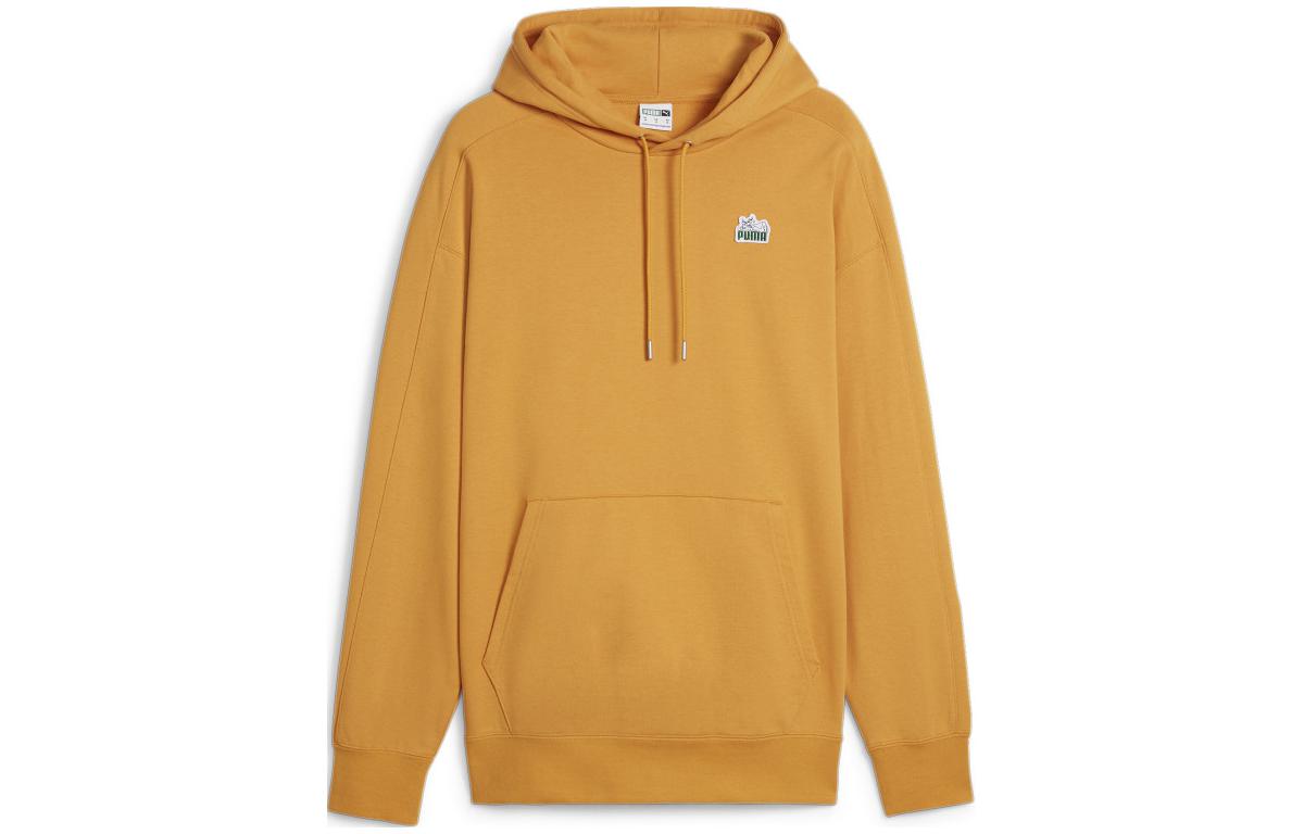 Puma T7 Super Puma Hoodie TR Yellow Casual Pullover Sweatshirt 625036-91