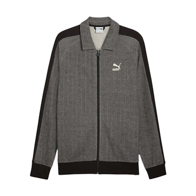 Puma T7 Track Jacket Grey - Zip-Up Long-Sleeve with Collar 626397-01