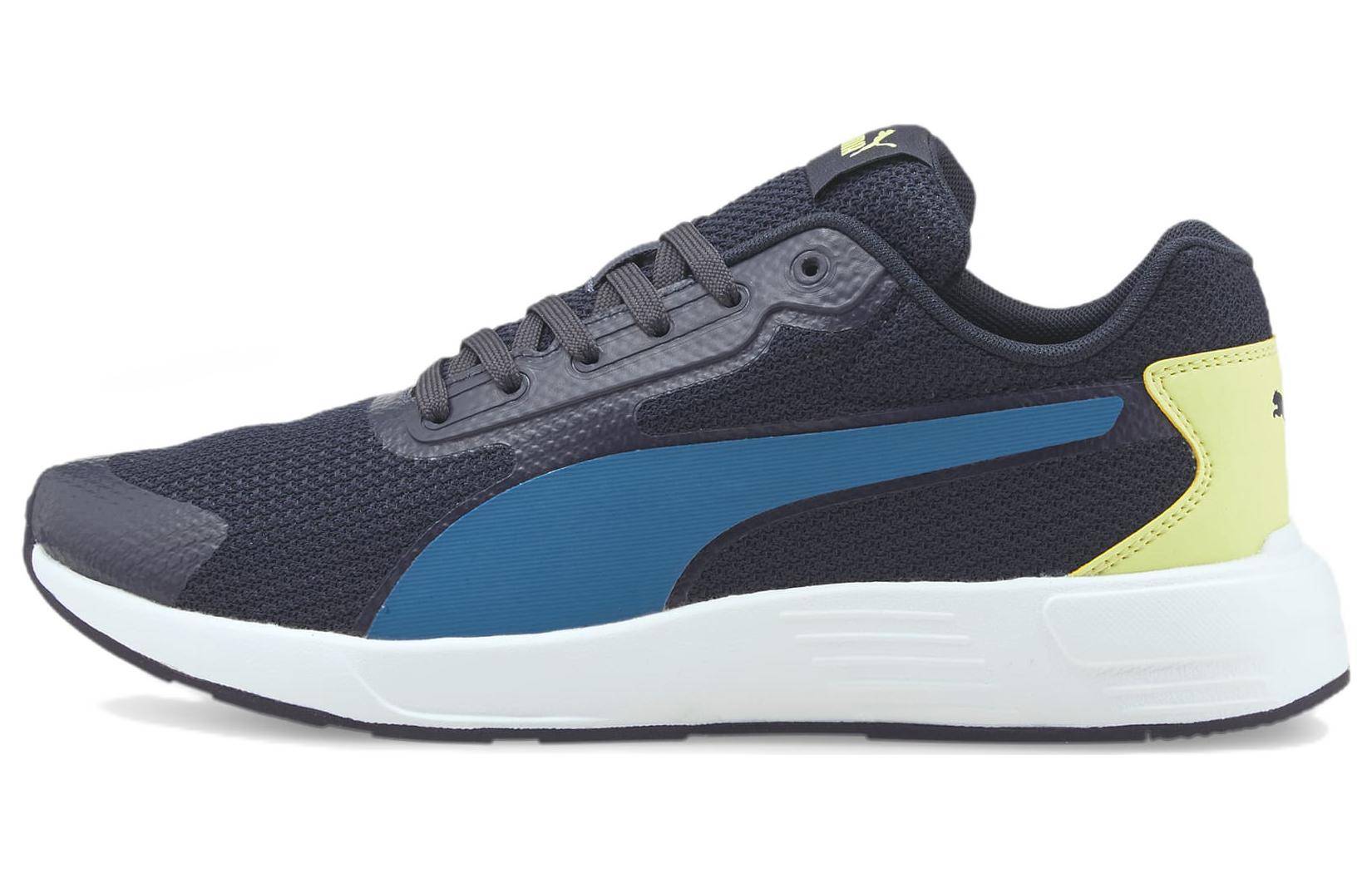 Puma Taper Low Tops Black Blue Yellow 373018-16