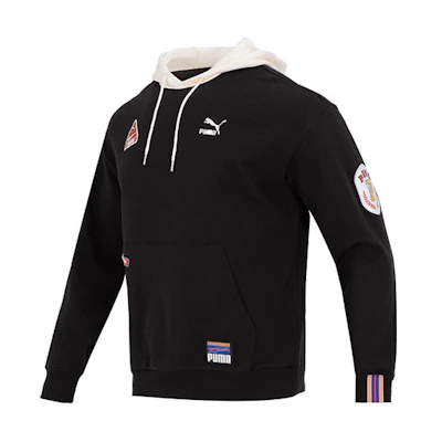 Puma Team Badge Early Spring Sweatshirt Black Unisex Casual Pullover 677377-01