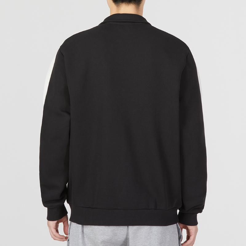 Details for Puma 徽章拉鍊運動休閒高領外套 黑色 677375-01