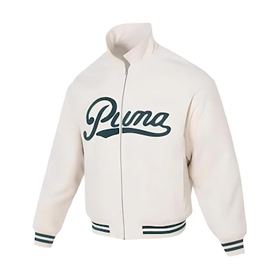 Puma TEAM CC Beige Colorblock Running & Training Jacket 630949-80