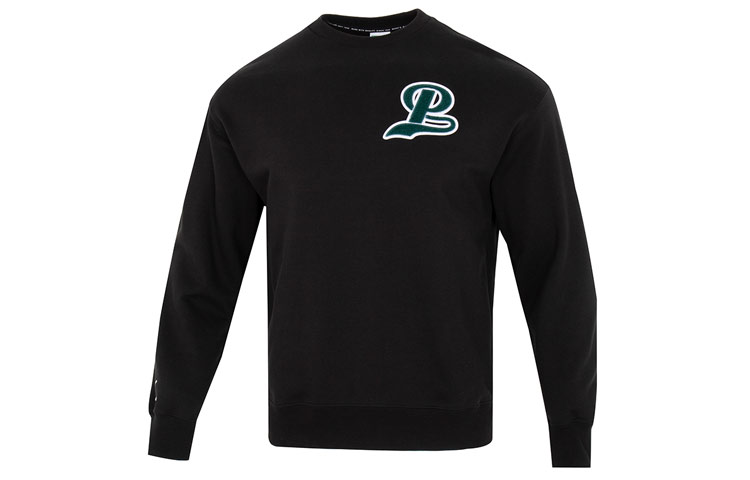 Puma Team Crew TR Simple Casual Pullover Sweatshirt Black 539268-01
