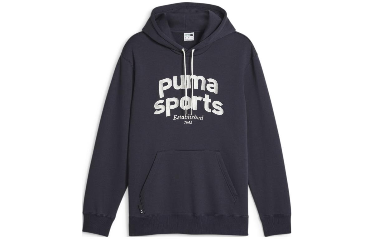 Puma Team Hoodie Fleece Pullover Navy Blue Sweatshirt 625206-16