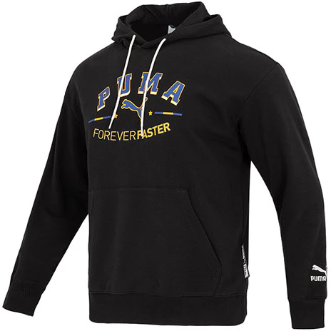 puma-team-hoodie-logo-pullover-casual-sports-sweatshirt-black-622274-01