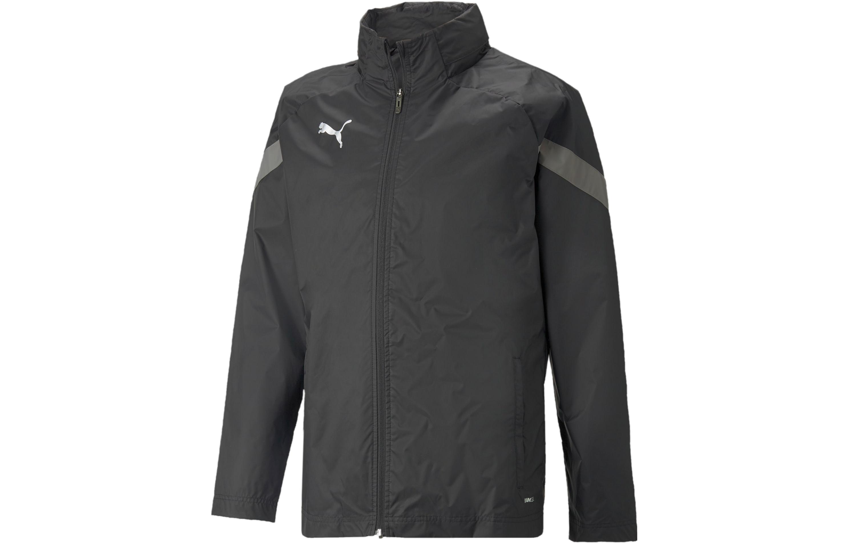 Puma teamFINAL All-Weather Football Jacket Black Hooded Casual Training 657382-03