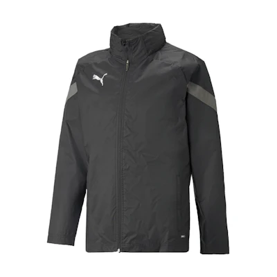 Puma teamFINAL All-Weather Football Jacket Black Hooded Casual Training 657382-03