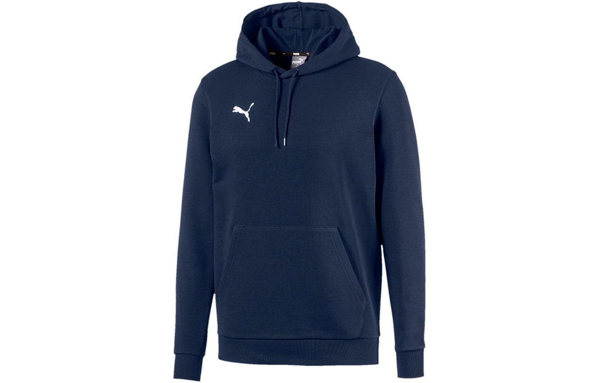 Puma TEAMGOAL23 Printed Hoodie Navy Blue Casual Pullover 656988-06