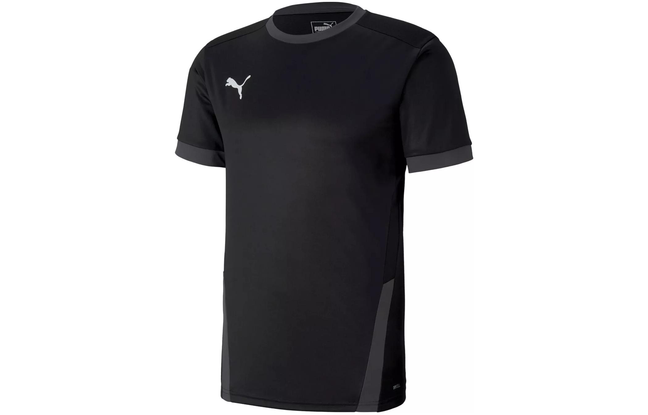 Puma TEAMGOAL 23 Black Moisture-Wicking Short-Sleeve Soccer Jersey. 704171-03