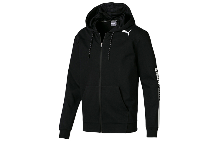 Puma TEAMGOAL Colorblock Graphic Zip Hoodie Men’s Black 844170-01