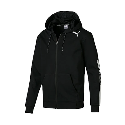 Puma TEAMGOAL Colorblock Graphic Zip Hoodie Men’s Black 844170-01