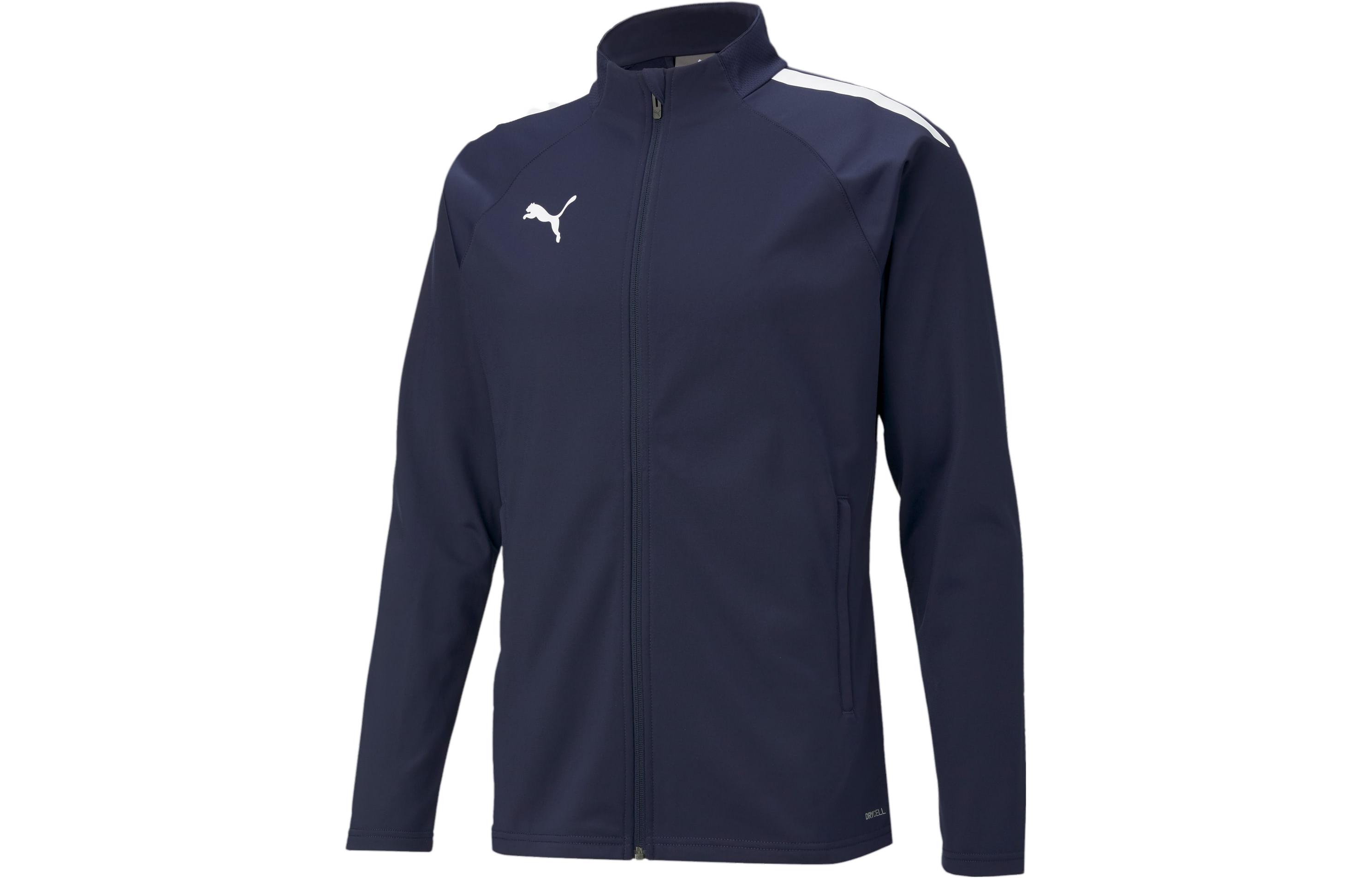 Puma teamLIGA Training Football Jacket Blue with Side Stripes Design 657234-06