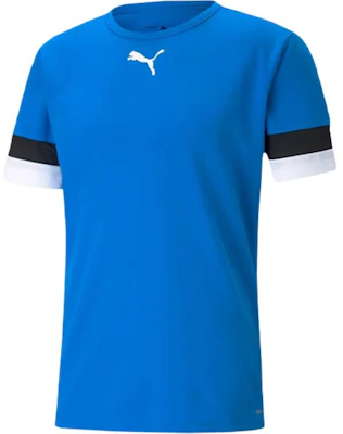 Puma TEAMRISE Blue/Black Logo Print Quick-Dry Soccer Jersey Short Sleeve 704932-02 Buy Puma TEAMRISE Blue/Black Logo Print Quick-Dry Soccer Jersey Short Sleeve 704932-02