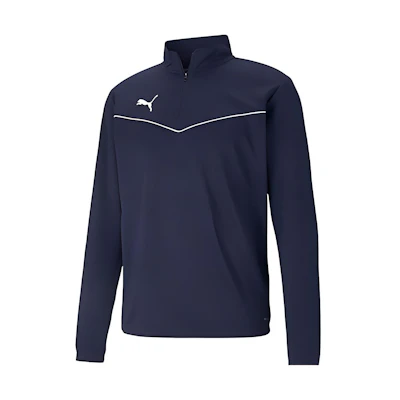Puma TEAMRISE Half-Zip Logo Embroidered Sweatshirt Blue 657643-06