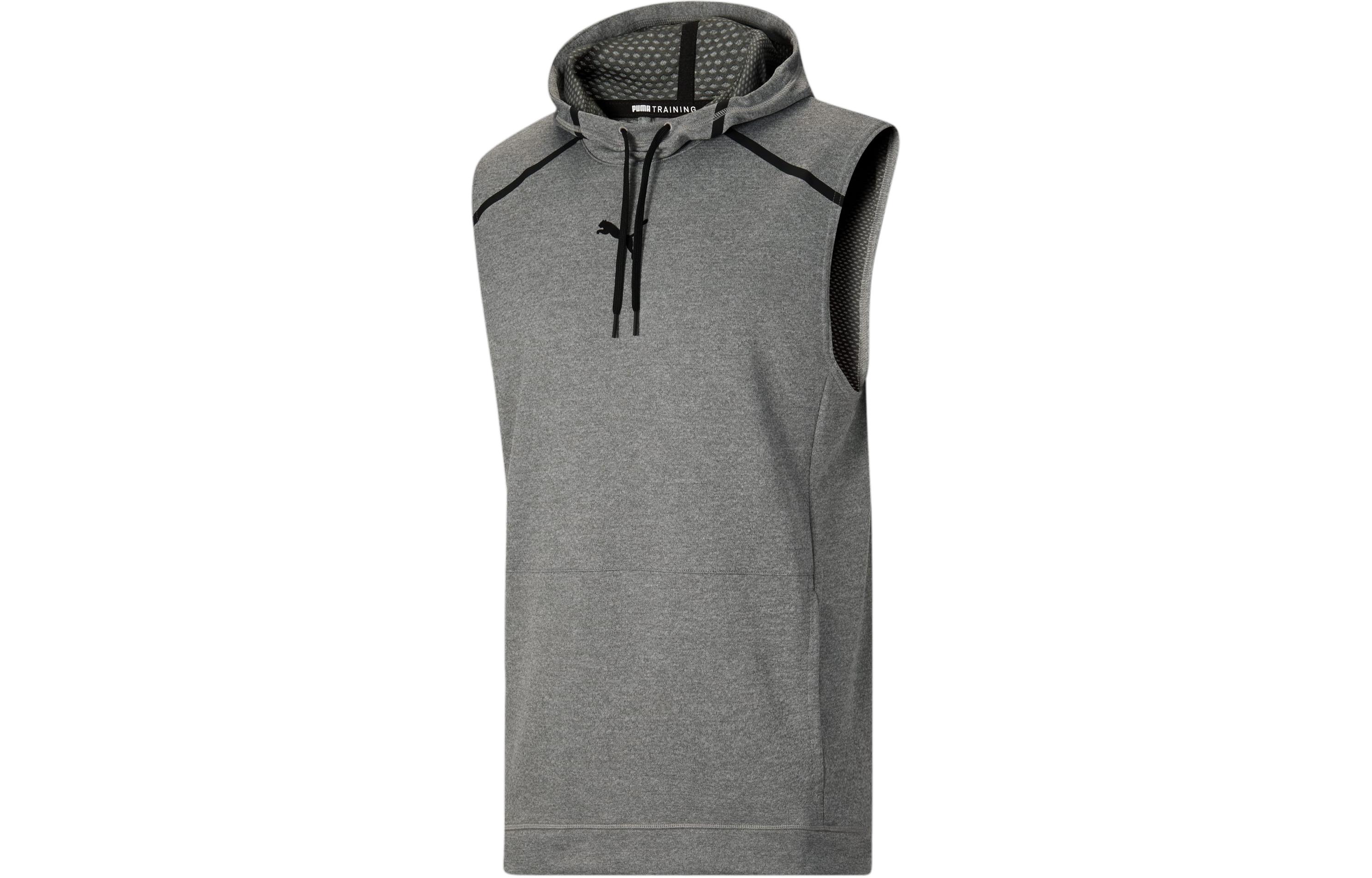 Puma Tech Knit Sleeveless Training Hoodie Grey Casual Solid Color 520123-53