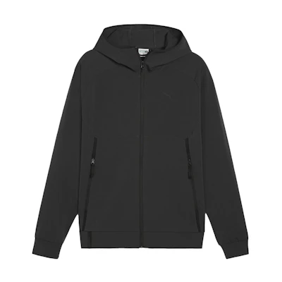 Puma Tech Track Jacket Black Casual Full-Zip Hooded Long-Sleeve Jacket 626178-01