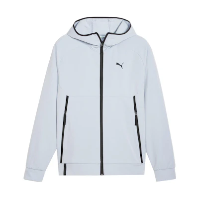 Puma Tech Track Jacket Light Gray Casual Full-Zip Hoodie Long Sleeve 626178-63