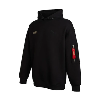 Puma Text Embroidered Casual Sweatshirt Unisex Black 621827-01