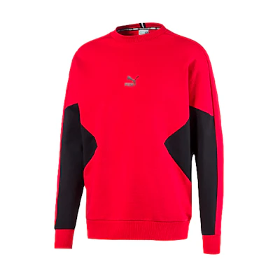 Puma TFS Logo Retro Crewneck Sweatshirt Men’s Casual - Red 597328-11