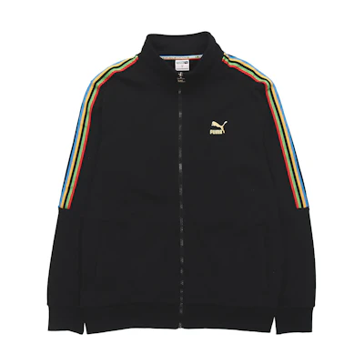 Puma TFS Unity Track Top FT Retro Stripe Colorblock Jacket Black Menswear 599293-01
