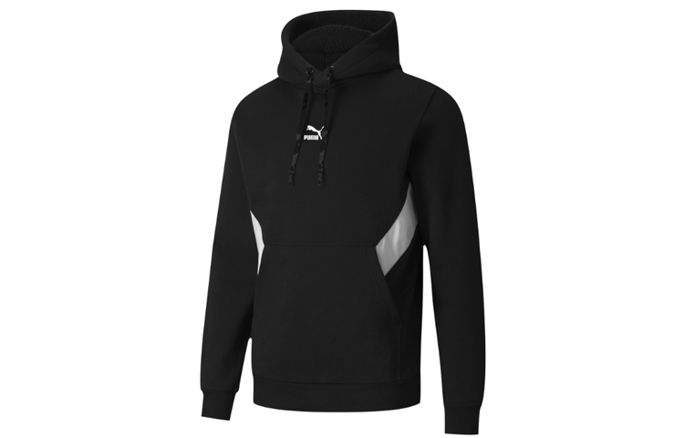 Puma TFS Winterized Reflective Logo Hoodie Unisex - Black 599348-01