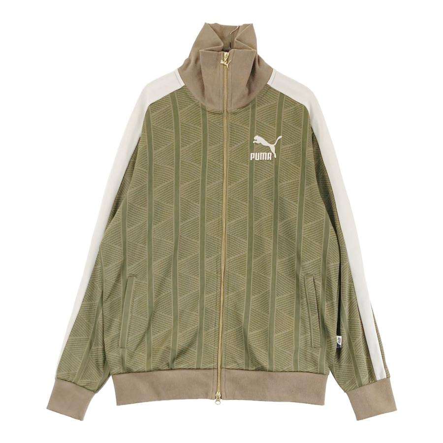 Puma The NeverWorn II T7 Track Jacket Chocolate Brown Full-Print Casual 621843-93