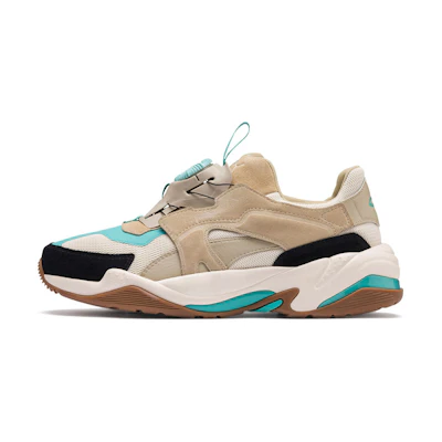 Puma Thunder Disc Low Top Shoes/Sneakers Unisex Gray Khaki