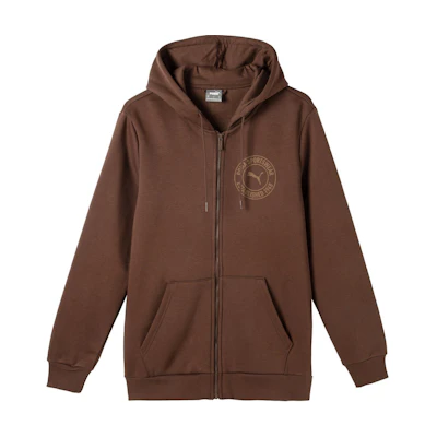 Puma Tonal Sportswear Zip-Up Hoodie Jacket Coffee Brown 684732-65