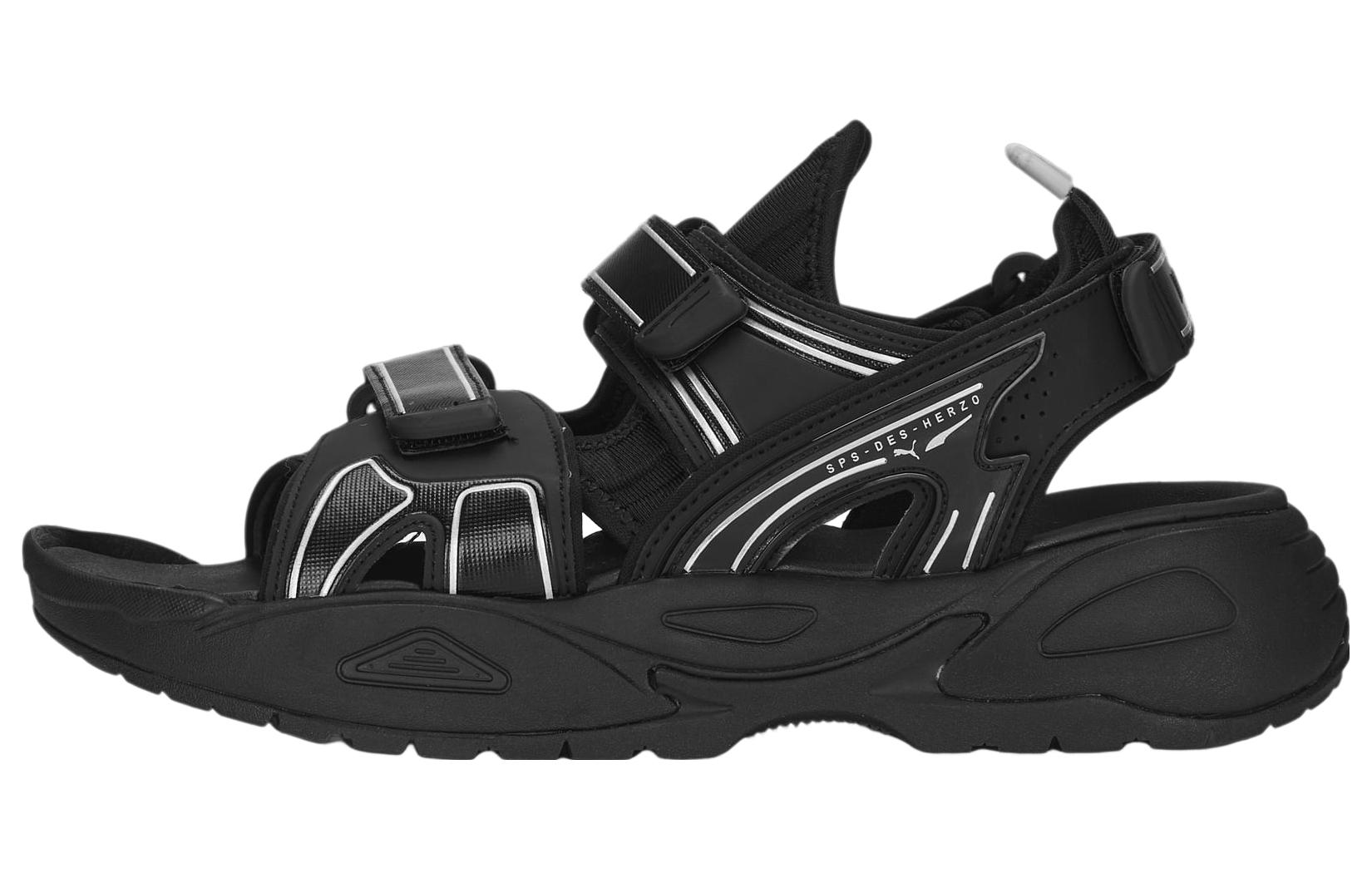 Puma Traek Sandals 'Black Silver' 389072-01
