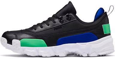 Puma Trailfox Leather Black Green Blue 369470-02 Puma Trailfox Leather Black Green Blue 369470-02