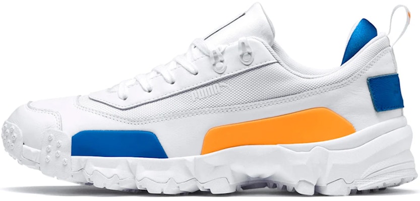 Puma Trailfox Leather White Blue Yellow 369470-01 Buy Puma Trailfox Leather White Blue Yellow 369470-01